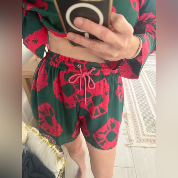 Zimmermann Silk Tie-Dye Shirt & Shorts Set Size 2 - Picture 12 of 15